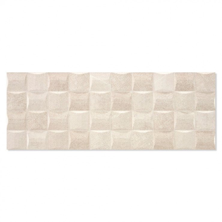 Dekor Vægflise Bellevue Beige Mat-Relief 33x90 cm-1